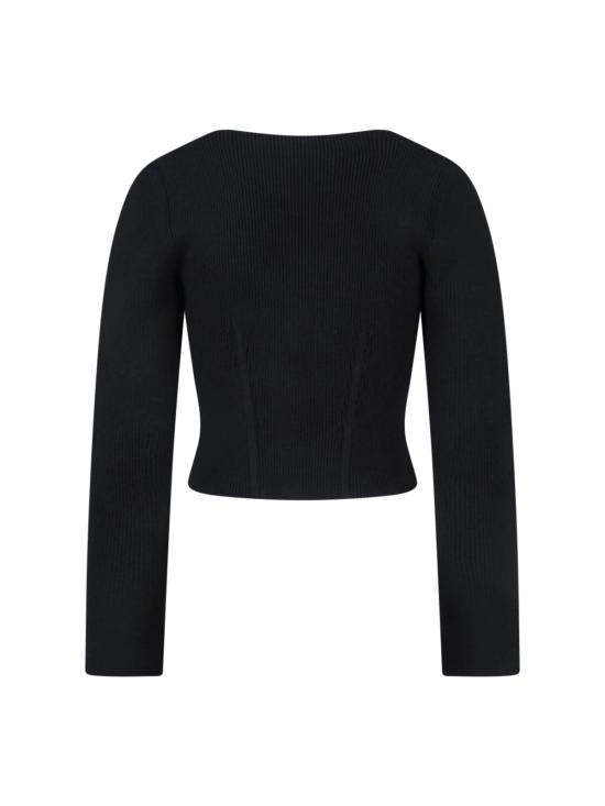 26SS 알라이아 스웨터 AA9H1399K141C 995 Black - ALAIA