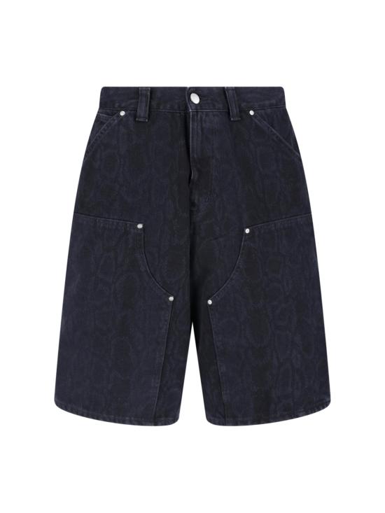 26SS 칼하트 WIP OG 더블 니 쇼츠 I036590 3R260 Black