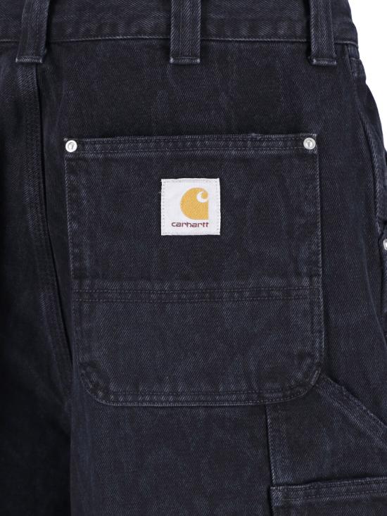 26SS 칼하트 WIP OG 더블 니 쇼츠 I036590 3R260 Black - CARHARTT WIP