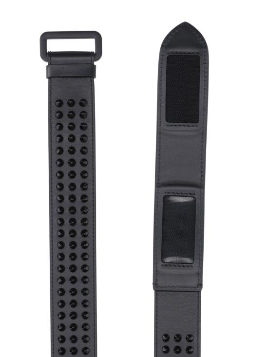 26SS 크리스챤 루부탱 가죽 벨트 1205178 B378 Black - CHRISTIAN LOUBOUTIN