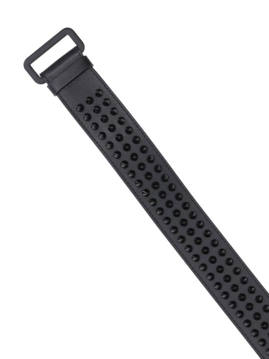 26SS 크리스챤 루부탱 가죽 벨트 1205178 B378 Black - CHRISTIAN LOUBOUTIN