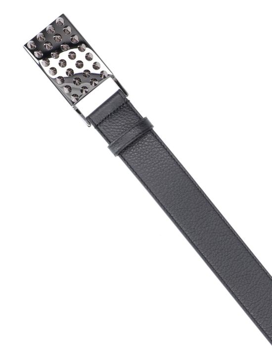 26SS 크리스챤 루부탱 가죽 벨트 1255059 B078 Black - CHRISTIAN LOUBOUTIN