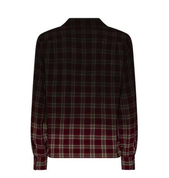 26SS 마르지엘라 긴팔 셔츠 S50DT0069M35692 001F BURGUNDY CHECK - MAISON MARGIELA