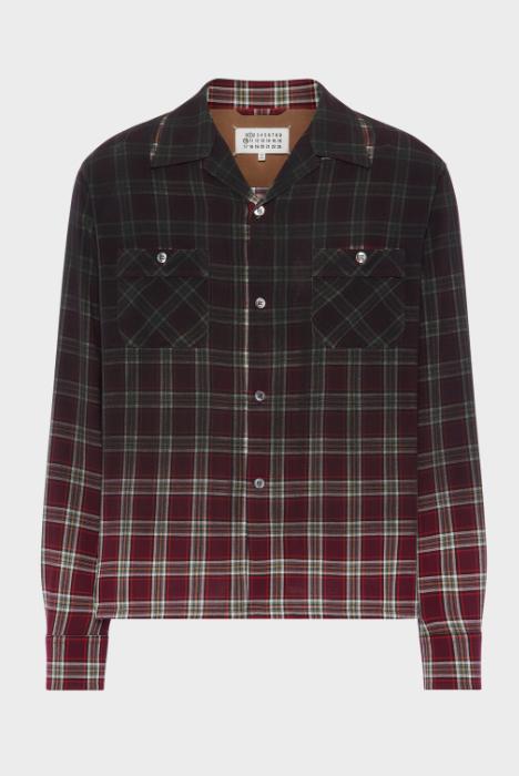 26SS 마르지엘라 긴팔 셔츠 S50DT0069M35692 001F BURGUNDY CHECK