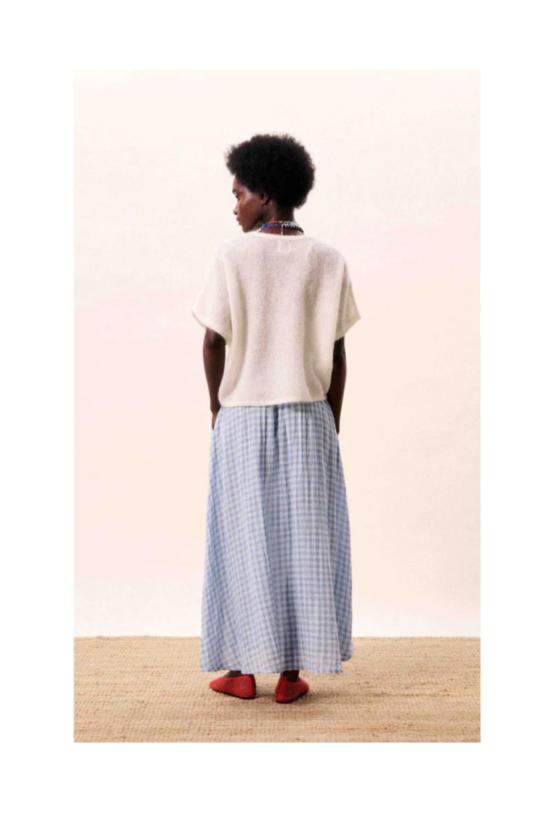  프렌치 롱 스커트 코발트 스커트 - FRNCH