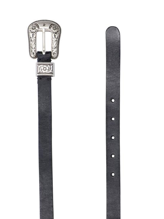 26SS 골든구스 레귤러 벨트 GWA00402 A000133 90100 Black - GOLDEN GOOSE