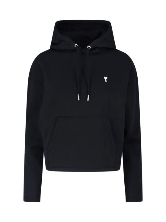  아미 ADC 콘트라스트 하트 후드 티셔츠 FSW767 730 045 Black