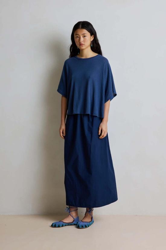  Hod 숏 원피스 후드 돌리 스커트 네이비 블루 - OTHER BRANDS