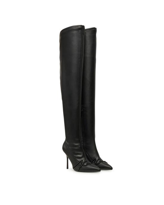  칼라거펠트 부츠 KL30994 F0X Black PU Mono NERO - KARL LAGERFELD
