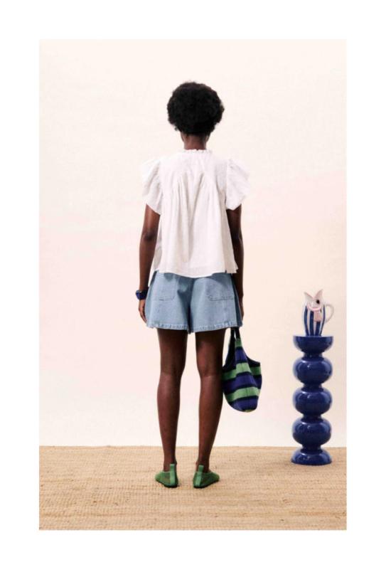  프렌치 데님 숏팬츠 코이 쇼트 - FRNCH