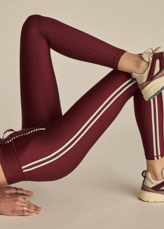  더 업사이드 레깅스 업사이드 옥스포드 25인치 미디 팬츠 멀롯 - THE UPSIDE