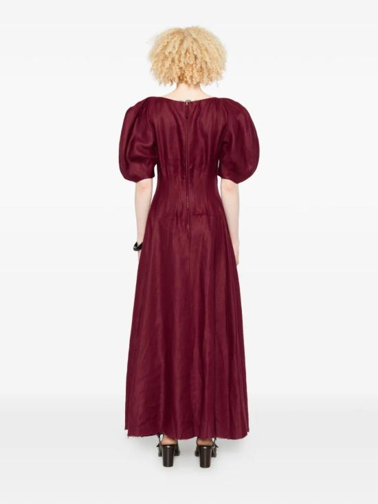 26SS 가브리엘라허스트 미디 원피스 2264147BDX Bordeaux - GABRIELA HEARST