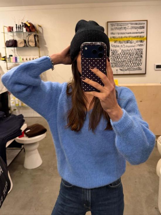  아메리칸 드림즈 스웨터 밀라나 LS 모헤어 니트 - AMERICAN DREAMS