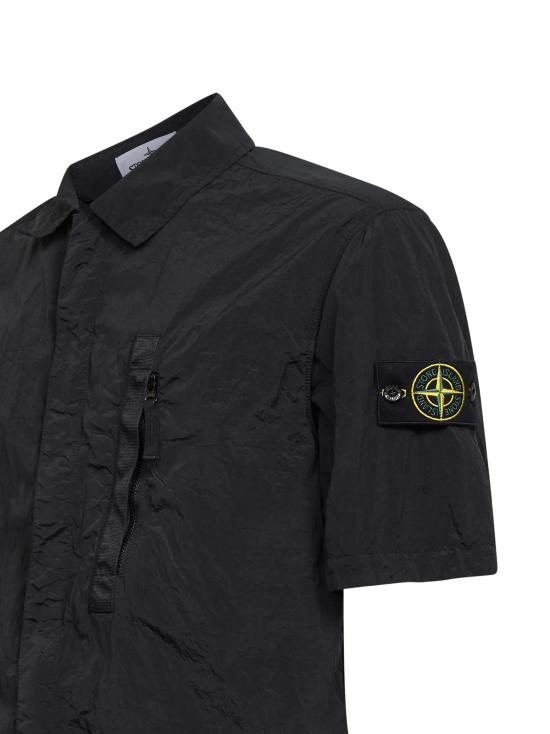 26SS 스톤 아일랜드 반팔 셔츠 L1S15 1200028 S0019 V0029 BLACK DOM - STONE ISLAND
