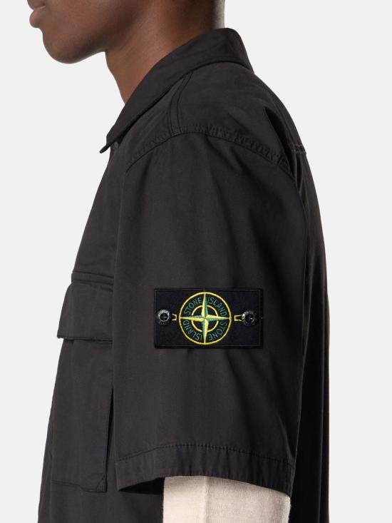 26SS 스톤 아일랜드 반팔 셔츠 L1S15 1100025 S0A10 V0029 BLACK DOM - STONE ISLAND
