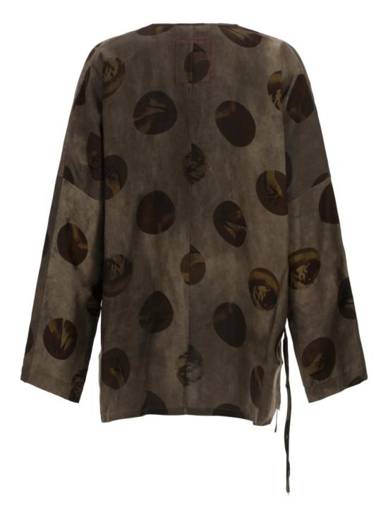  우마 왕 블라우스 우마왕 타네샤  브라운 - UMA WANG