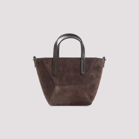 26SS 브루넬로 쿠치넬리 스웨이드 BC Duo 미니 백 MBDLD2675P C9885 ESPRESSO - BRUNELLO CUCINELLI