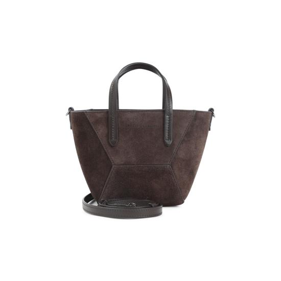 26SS 브루넬로 쿠치넬리 스웨이드 BC Duo 미니 백 MBDLD2675P C9885 ESPRESSO - BRUNELLO CUCINELLI