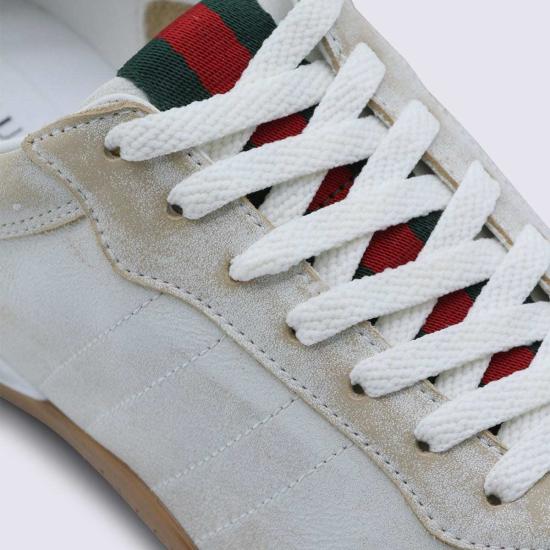  구찌 스니커즈 송아지 가죽  화이트 - GUCCI