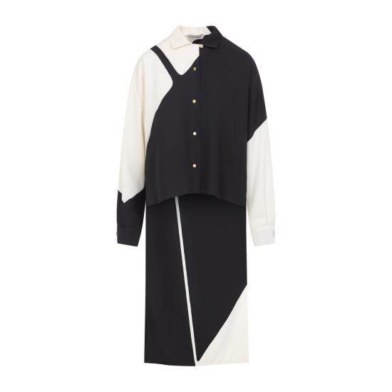 26SS 알베르타 페레티 블라우스 A02220151 1555 FANTASIA NERO - ALBERTA FERRETTI