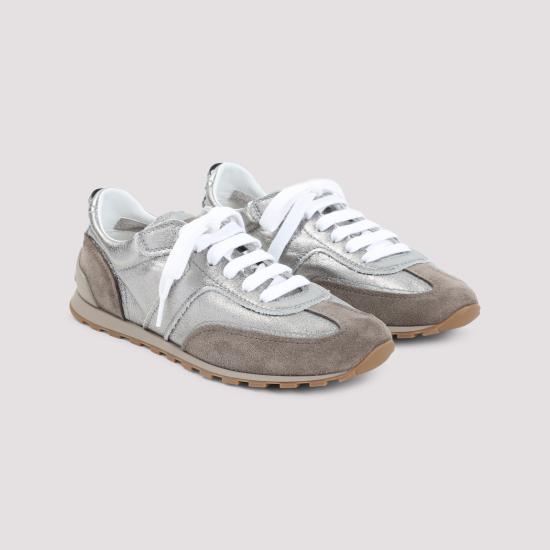 26SS 브루넬로 쿠치넬리 스니커즈 MZFAG3325P C8755 TITANIUM - BRUNELLO CUCINELLI