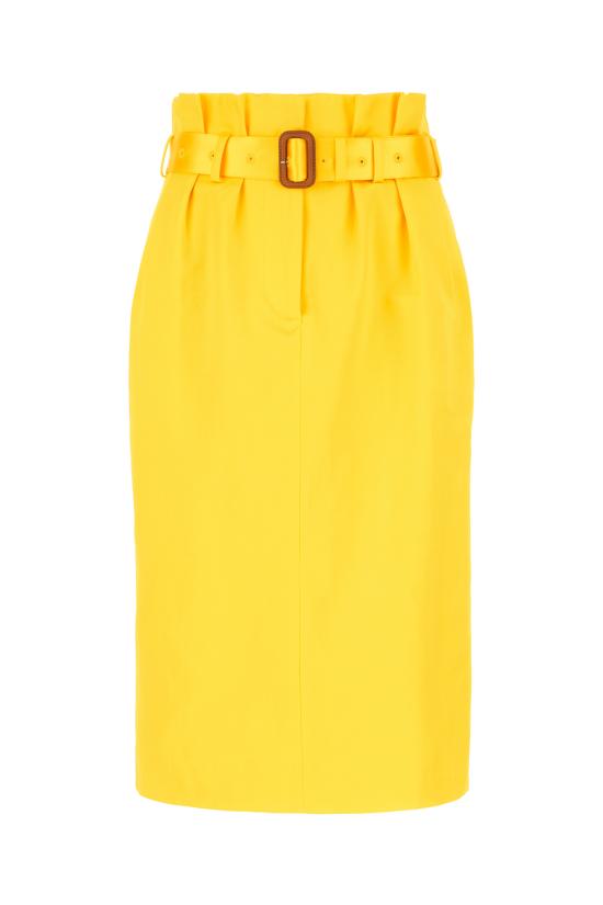 26SS 드리스 반 노튼 미디 스커트 2610108513304 202 YELLOW