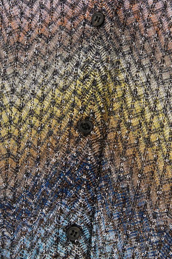 26SS 미소니 셔츠 DS26SJ0ZBC0065 SMSNS MULTIBLUE YELLOW VIOLET - MISSONI