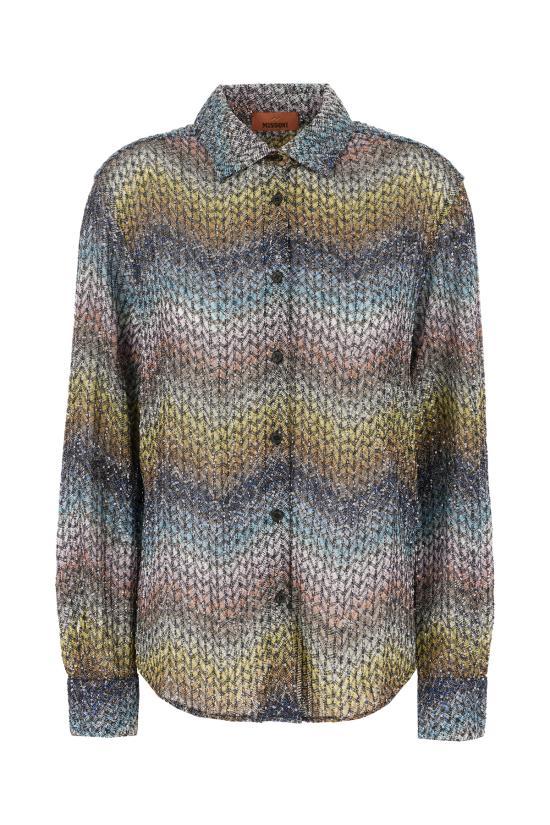 26SS 미소니 셔츠 DS26SJ0ZBC0065 SMSNS MULTIBLUE YELLOW VIOLET