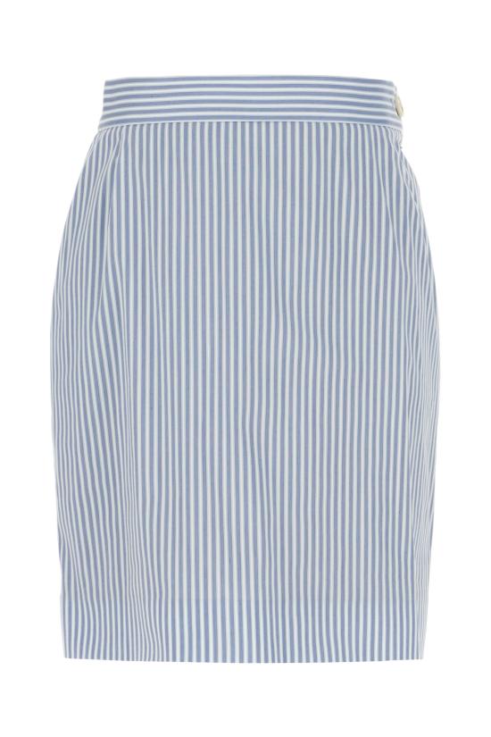 26SS 비비안웨스트우드 미디 스커트 1K010030W01FL K202 BLUE WHITE