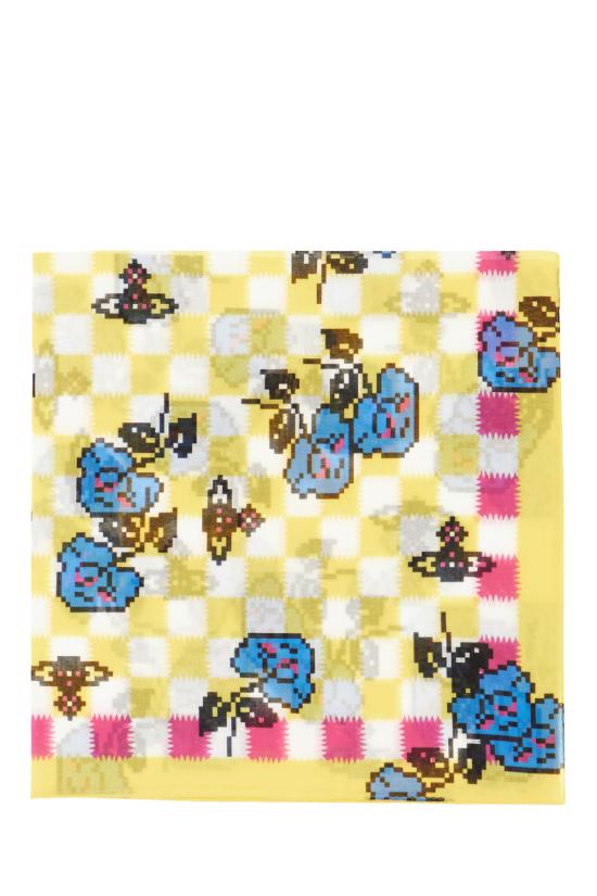 26SS 비비안웨스트우드 머플러/스카프 81030159W01HG E401 YELLOW BLUE ROSE