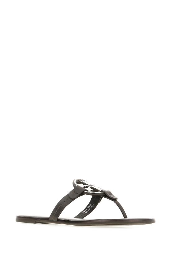 26SS 토리버치 뮬/슬리퍼 179249 208 COCOA SILVER - TORY BURCH