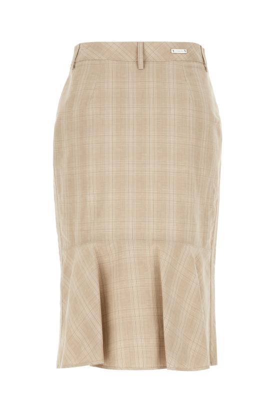 26SS 아이스 비 아이스버그 미디 스커트 C0410288 QA81 QUADRO FONDO BEIGE - ICE B ICEBERG