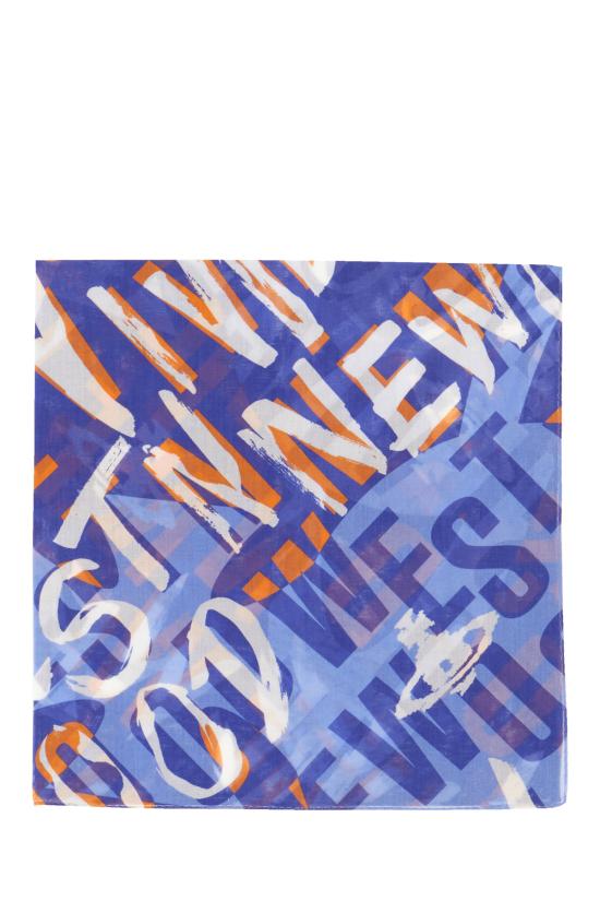 26SS 비비안웨스트우드 머플러/스카프 81030159W01HH K401 BLUE LOGOMANIA