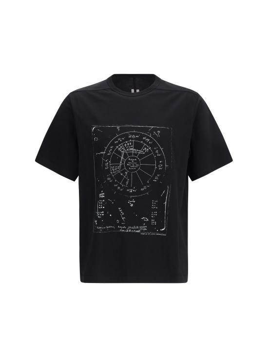 26SS 릭 오웬스 반팔 티셔츠 RR01F2232 911 BLACK