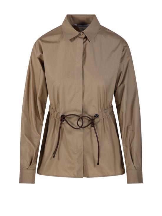 26SS 막스마라 Tazzina 드로스트링 셔츠 2611111052600 006 VERDE KAKI