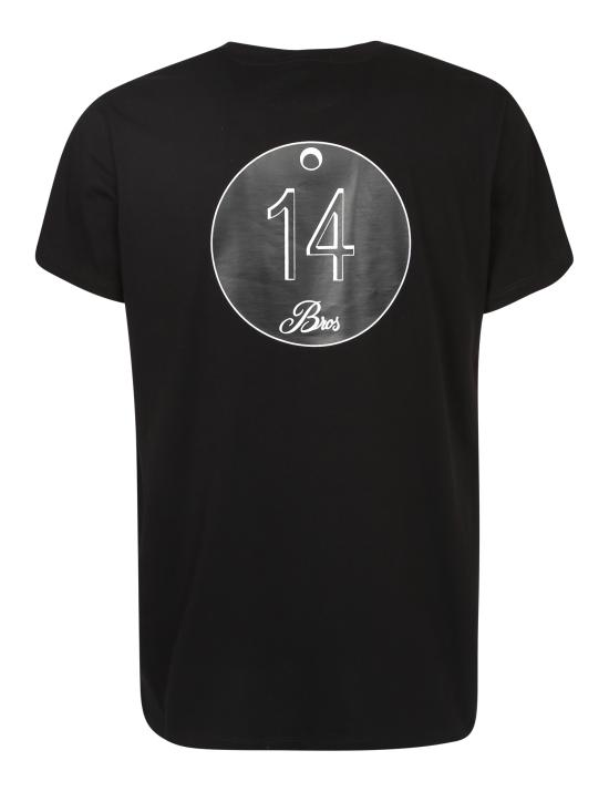  14 브로스 반팔 티셔츠 12679A3 062B16 900 Black - 14 BROS