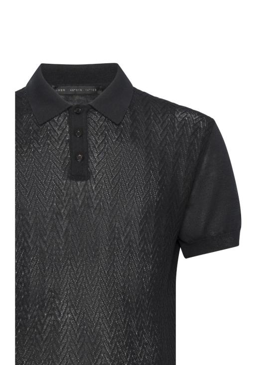 26SS 로우브랜드 폴로 티셔츠 LM26015 D001 Black - LOW BRAND