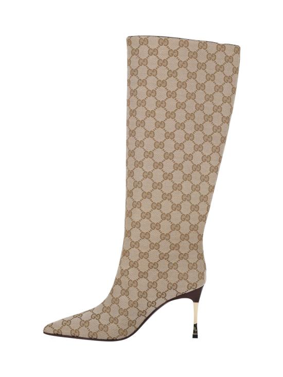 26SS 구찌 GG 캔버스 밤쉘 부츠 865623 FAFWD 9611 Beige - GUCCI