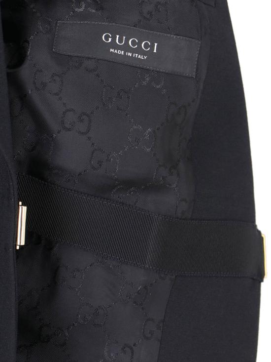 26SS 구찌 테크니컬 스트레치 울 재킷 864253 ZAUPG 1000 Black - GUCCI