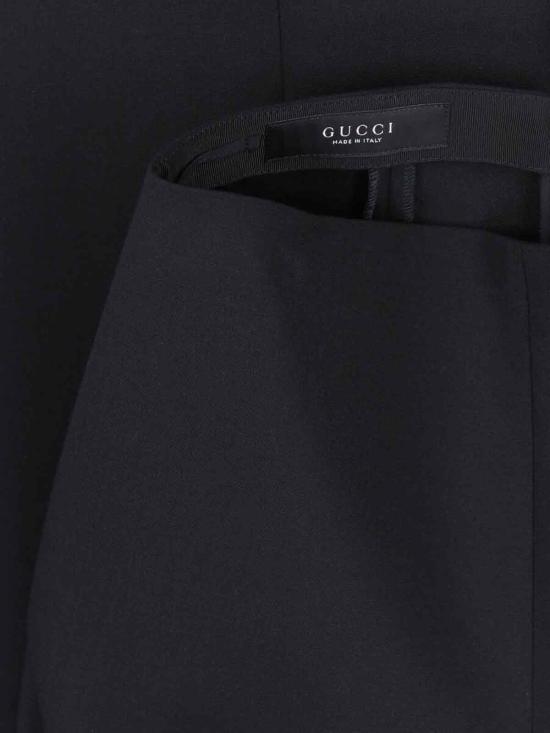 26SS 구찌 테크니컬 스트레치 울 팬츠 863797 ZAUPG 1000 Black - GUCCI