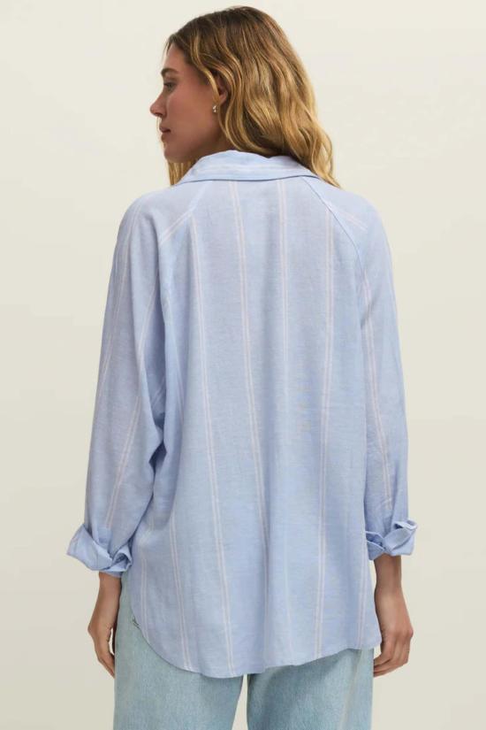  Z 서플라이 셔츠 Z Supply 퍼펙트 린넨  블루 라이트 - Z SUPPLY