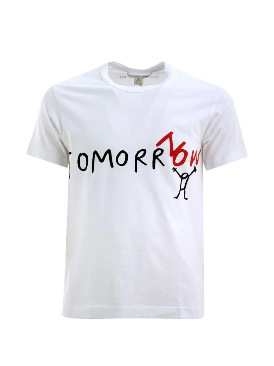 26SS 꼼데가르송 반팔 티셔츠 FQ T032 WHITE - COMME DES GARCONS