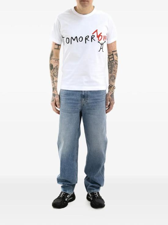 26SS 꼼데가르송 반팔 티셔츠 FQ T032 WHITE - COMME DES GARCONS