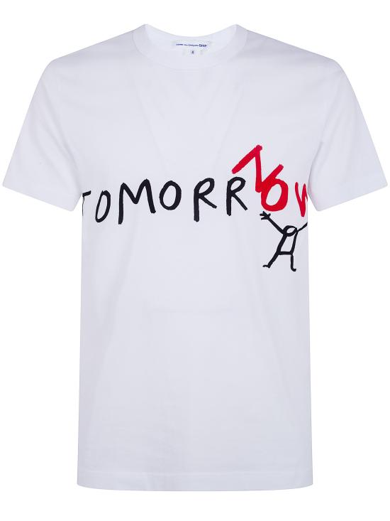 26SS 꼼데가르송 반팔 티셔츠 FQ T032 WHITE