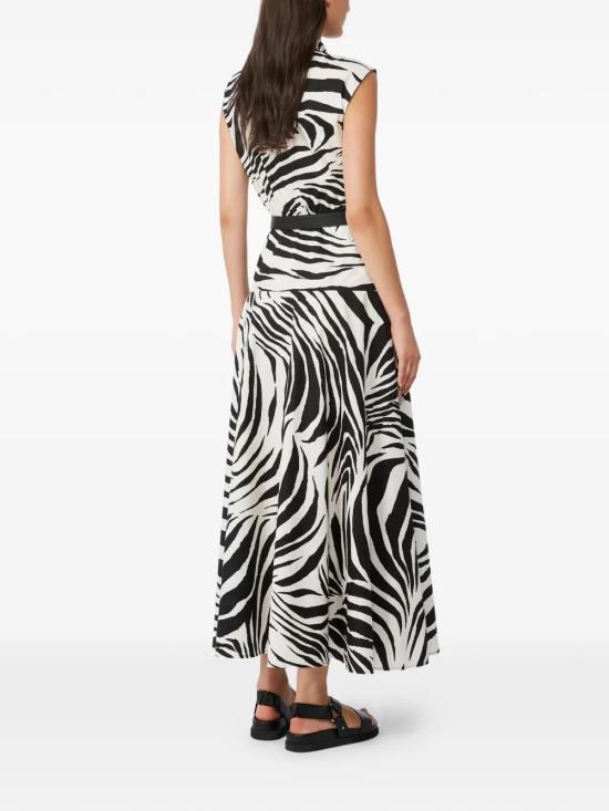 26SS 막스마라 스튜디오 롱 원피스 2616221142600 001 ZEBRA PRINT - MAX MARA STUDIO