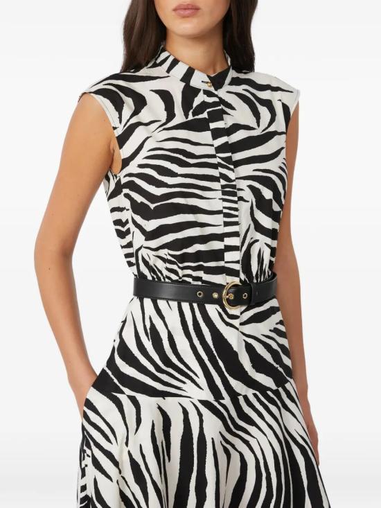 26SS 막스마라 스튜디오 롱 원피스 2616221142600 001 ZEBRA PRINT - MAX MARA STUDIO