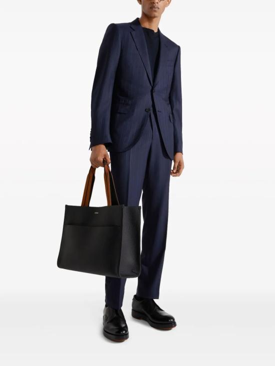 26SS 에르메네질도제냐 반팔 티셔츠 E8C90A7 C10 B09 BLACK - ERMENEGILDO ZEGNA