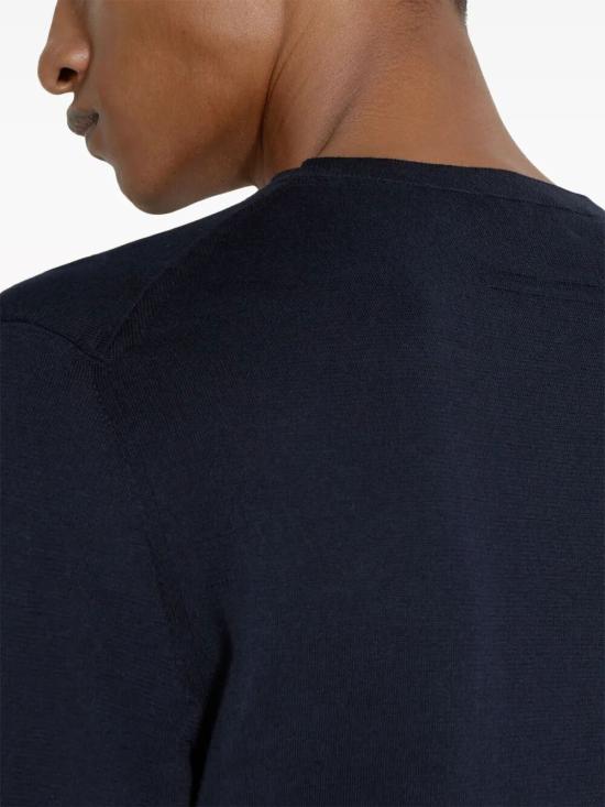 26SS 에르메네질도제냐 반팔 티셔츠 E8C90A7 C10 B09 BLACK - ERMENEGILDO ZEGNA