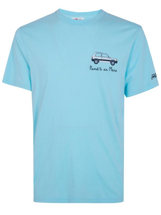 26SS 세인트바쓰 반팔 티셔츠 POT0001 04515L 56 LIGHT BLUE EMBROIDERED