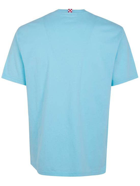 26SS 세인트바쓰 반팔 티셔츠 POT0001 04515L 56 LIGHT BLUE EMBROIDERED - MC2 SAINT BARTH